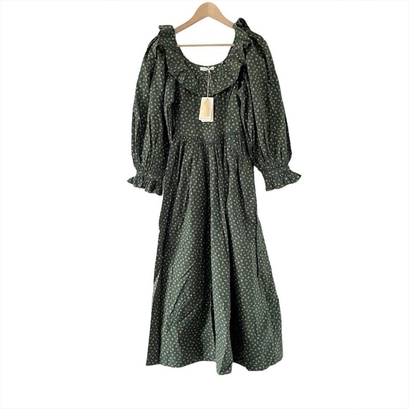 NWT Doen Zarina Dress in Forest Parc Monceau - Picture 6 of 14